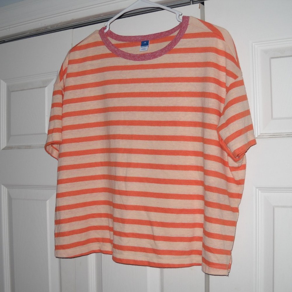 Old Navy Stripped Short Shirt Women's Size M